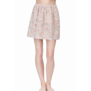 Lilla P Cotton Woven Slub Pull On Skirt Size XL